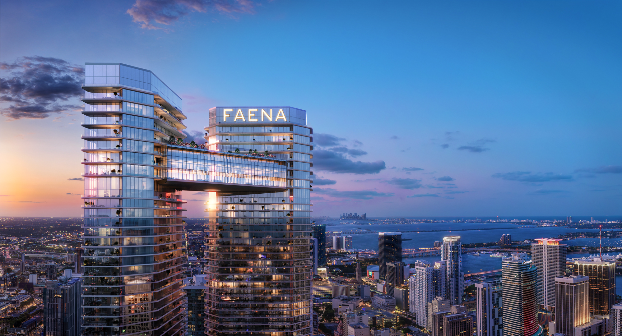 Faena Residences Miami Penthouse cupola with dramatic architectural detail